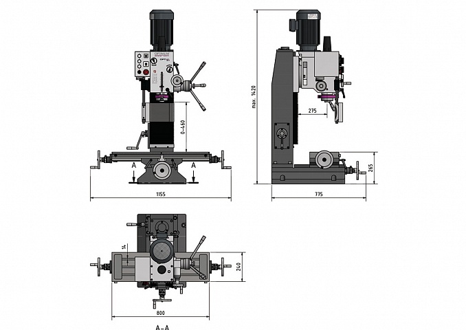 Сверлильно-фрезерный станок OPTImill MB 4 фото