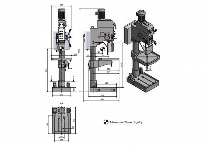 Вертикально-сверлильный станок OPTIdrill В 40GSP фото