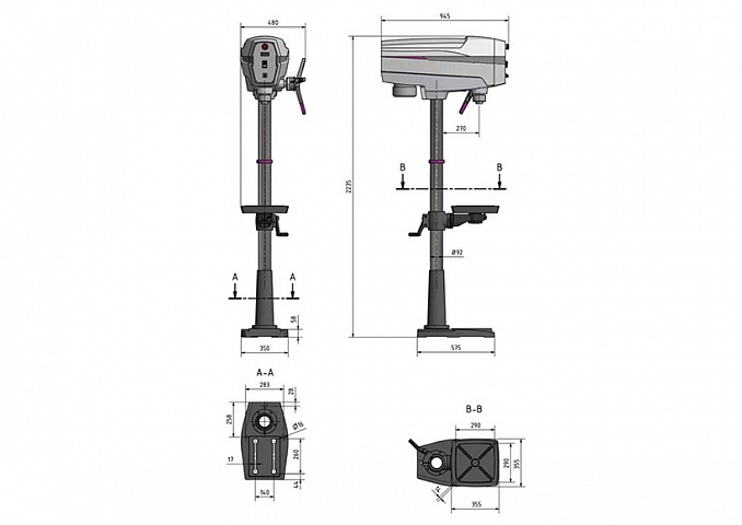 Вертикально-сверлильный станок OPTIdrill DP33 фото